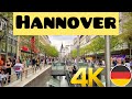 Walking tour in hannover germany  4k 60fps