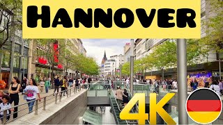 Walking tour in Hannover, Germany - 4K 60fps