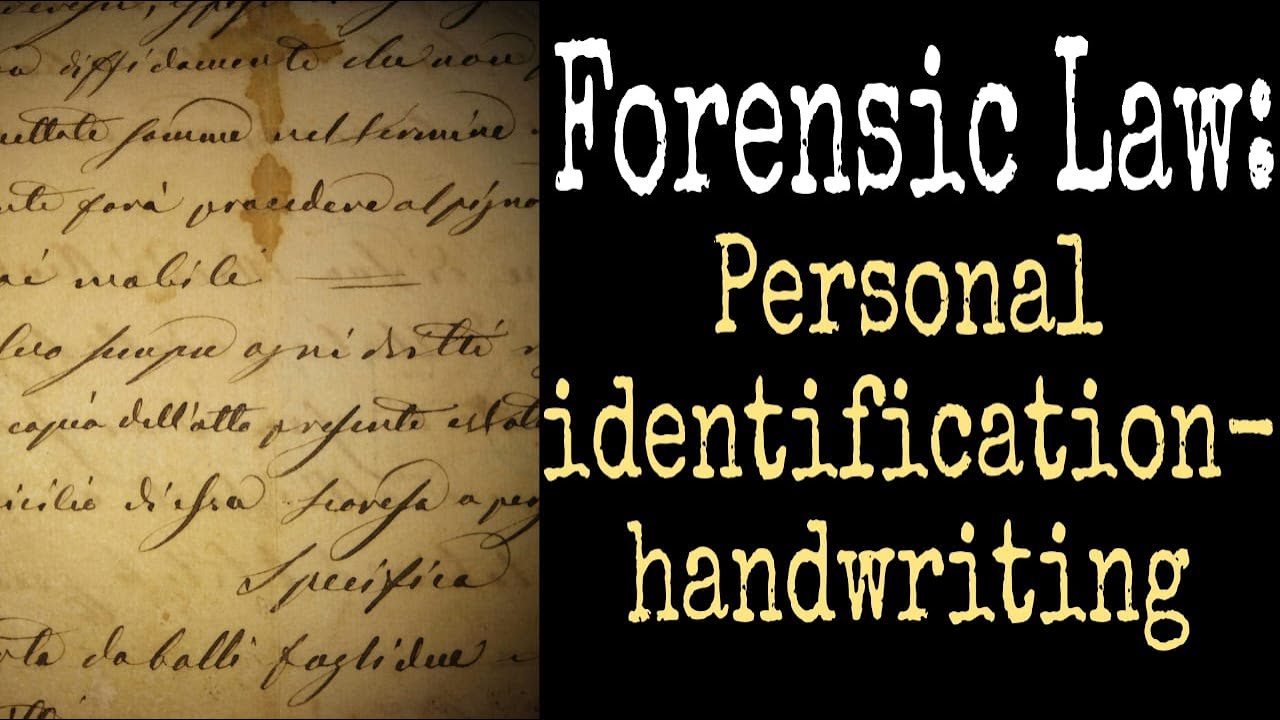 Handwriting Analysis for Personal Identification | Science Behind Signature Verification