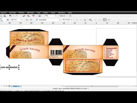 Tutorial Membuat  Kemasan  Kacang Kapri dengan Corel Draw 