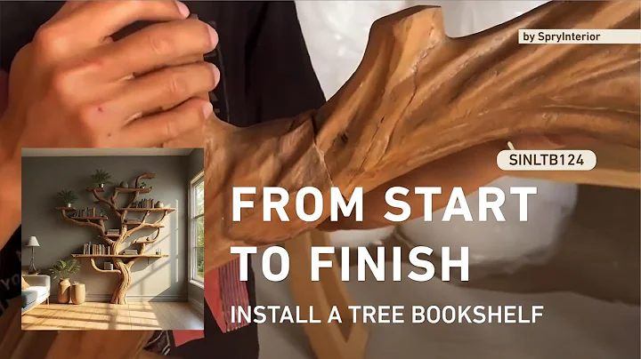 Wood Bookshelves | Easy Assembly Tree Bookshelves Steps | Home Library Shelves 2025