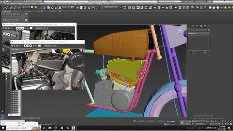 3DsMax Tutorials, Learn 3D Modeling a  RX 100 Bike from Scratch in 3dsmax ( Part 8)