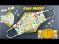 New Mask Design 2 TONE Make it EASY | Fabric Face Mask Sewing Tutorial | Best Fit & Beautiful