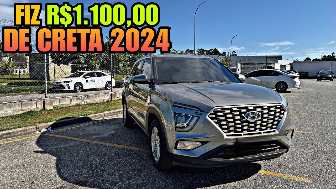 Minha primeira noite fazendo R$1.000,00 com o Creta 2024 🤑