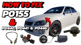 DIY How to Fix P0155 Code & P0440, P0441, P0446 Codes 2002 Lexus IS300