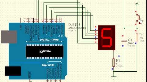 arduino 7 segment display uygulaması