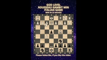 God Level | Rousseau Gambit | Win | Italian Game | Chess Openings | Chess Tricks
