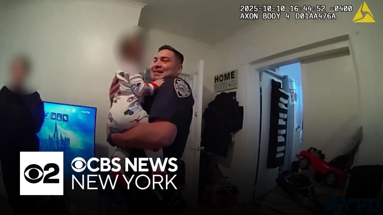 Bodycam video shows NYPD officers saving choking baby in Queens