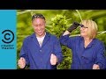 Russell and his mum visit a cannabis farm  russell howard and mum