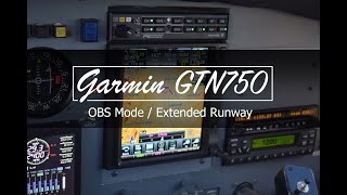 Garmin GTN 750 - OBS Mode - Extending Runway Centerlines screenshot 4