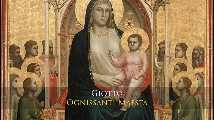 Giotto - Virgin and Child enthroned, surrounded by angels and saints [Ognissanti Maestà]