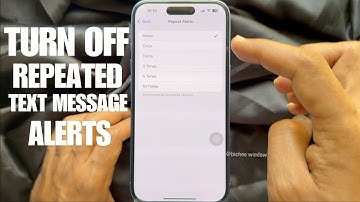 How To Turn Off Repeated Text Message Alerts On iPhone