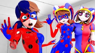 Miraculous The Ladybug - POMNI Transformation!(Digital Circus Animation!)