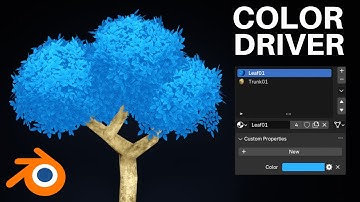 Change a Color with a Driver in Blender (Add Custom Properties)