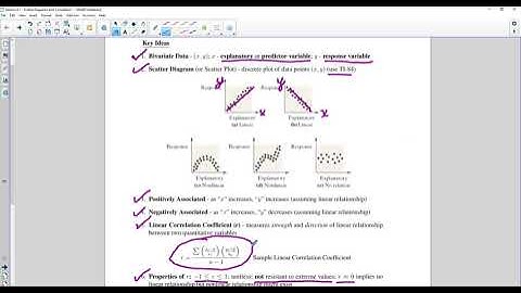 Math 1401 Section 4.1 - Scatter Diagrams and Correlation