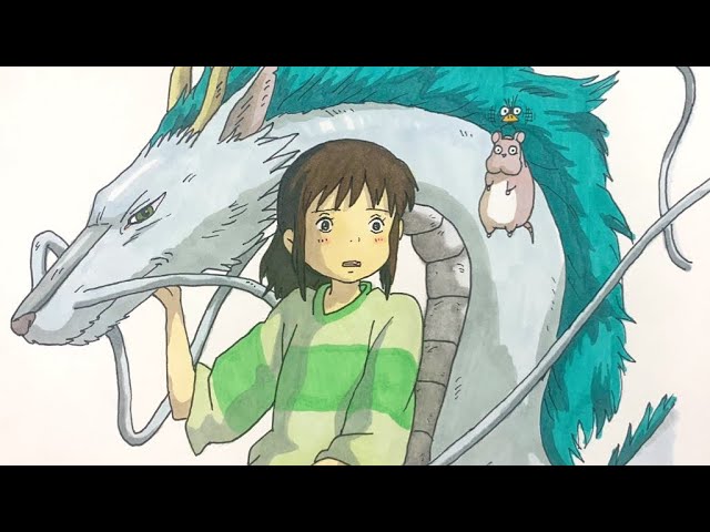 ジブリ 千と千尋の神隠し 千尋とハクのイラストができるまで Spirited Away Youtube