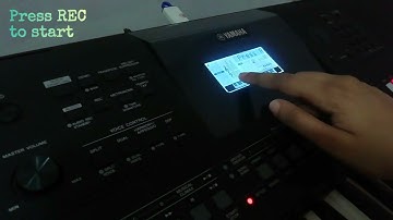 How to Record an Audio to USB Yamaha PSRE463 keyboard