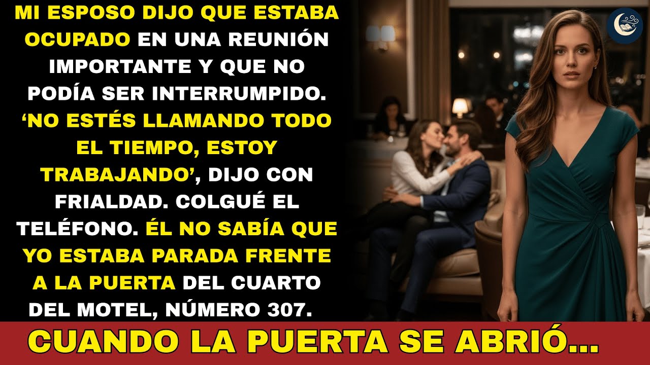 “No me molestes, estoy trabajando”, dijo. Cuando la puerta del motel se abrió… todo encajó.