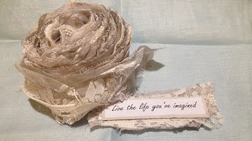 Shabby Lace Snippet Roll Tutorial - Crafting with your scraps