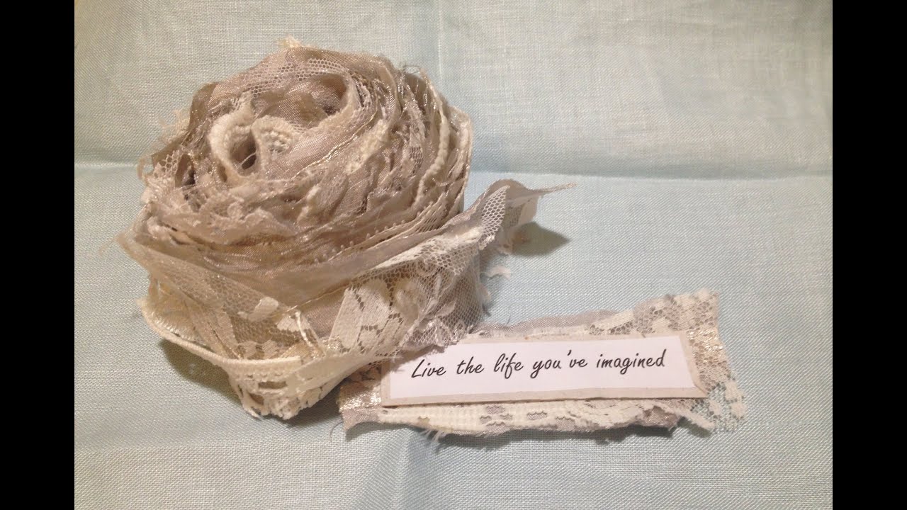 Shabby Lace Snippet Roll Tutorial - Crafting with your scraps