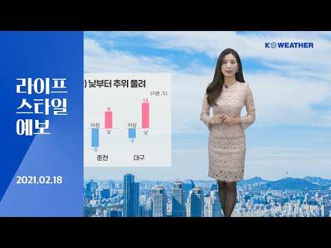 [날씨] 2월 18일_내일(금) 낮부터 추위 풀려…공기 탁하고 건조
