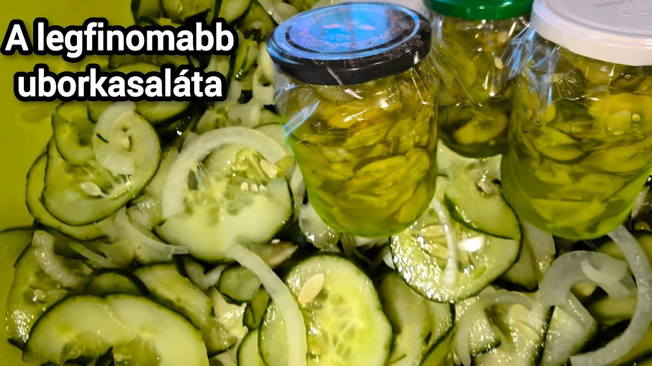 Svéd uborkasaláta,akár télire is. Kezdőknek is.