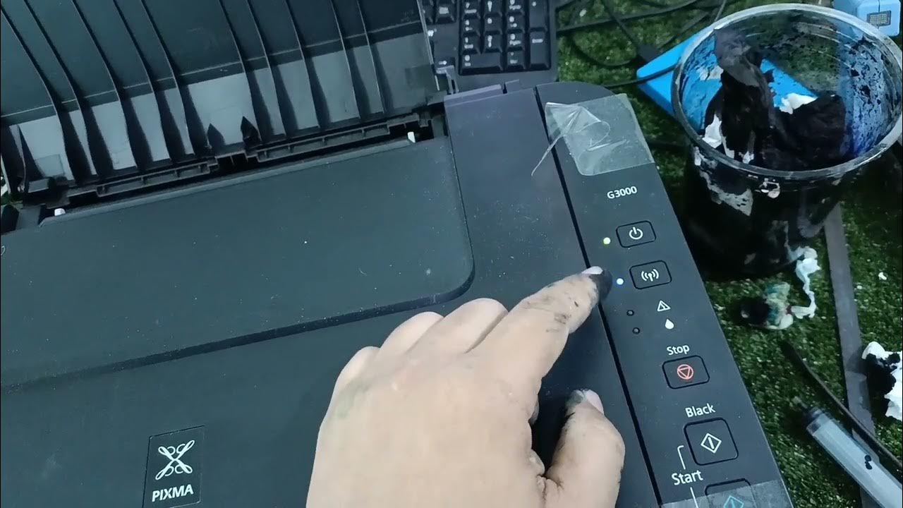 Canon G3000 ไฟกระพริบ10ครั้ง เครื่องฟ้อง Error B204 YouTube