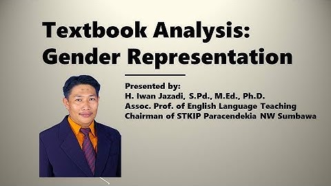 Textbook Analysis: Gender Representation