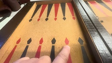 Video #53 - Metropolitan Games backgammon board featuring unusual checker tray configuration