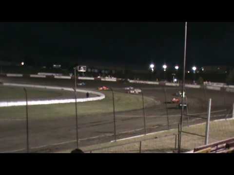 Dale Mathison rollover at I-94 speedway sauk centre