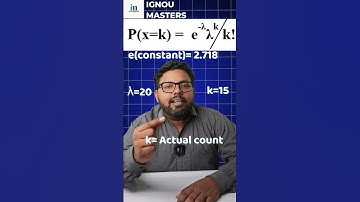 POISSON DISTRIBUTION #ignouclasses #ignoumba #ignoumcom