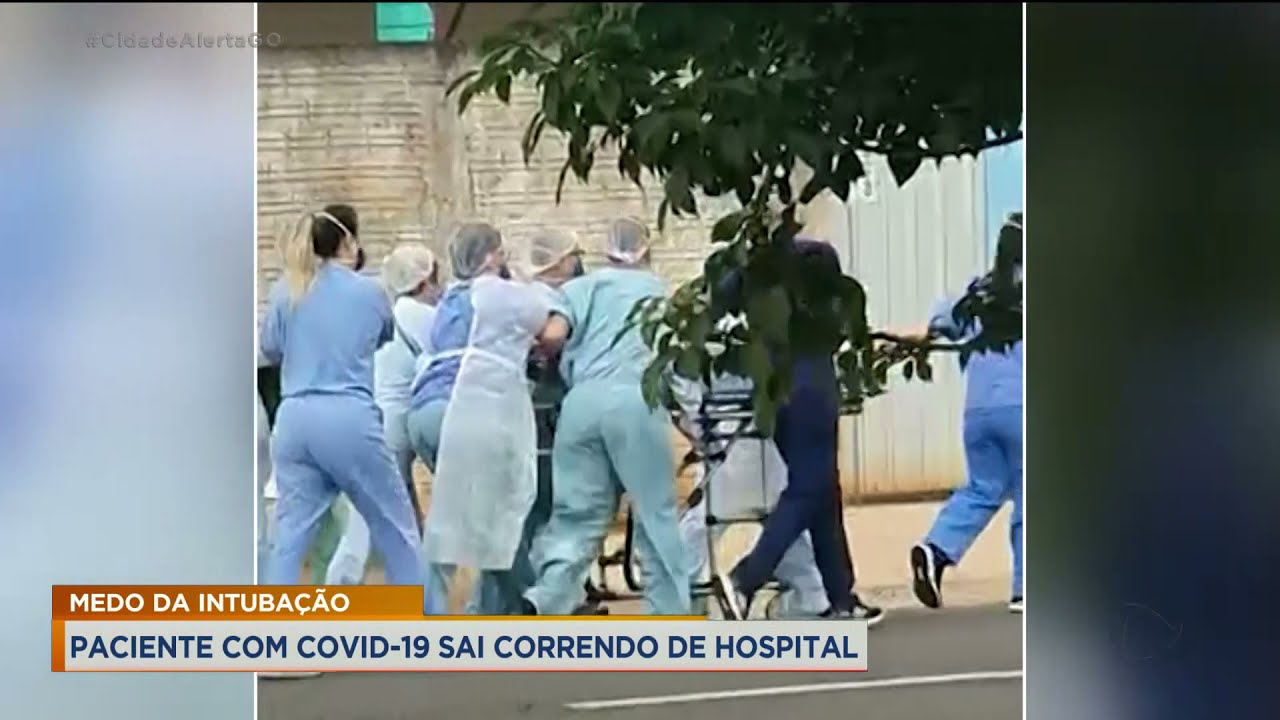 MEDO DA INTUBAÇÃO: PACIENTE COM COVID-19 SAI CORRENDO DE HOSPITAL