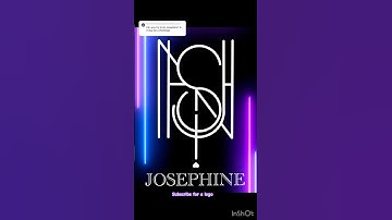 Name logo graphic design #josephine #shortsfeed #shortsviral #trending #trendingshorts #namelogo
