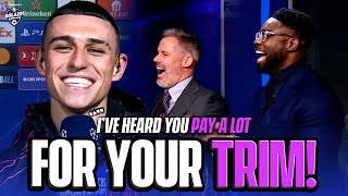 Phil Foden surprises Micah Richards & reflects on his form (and haircut) | UCL Today | CBS Sports