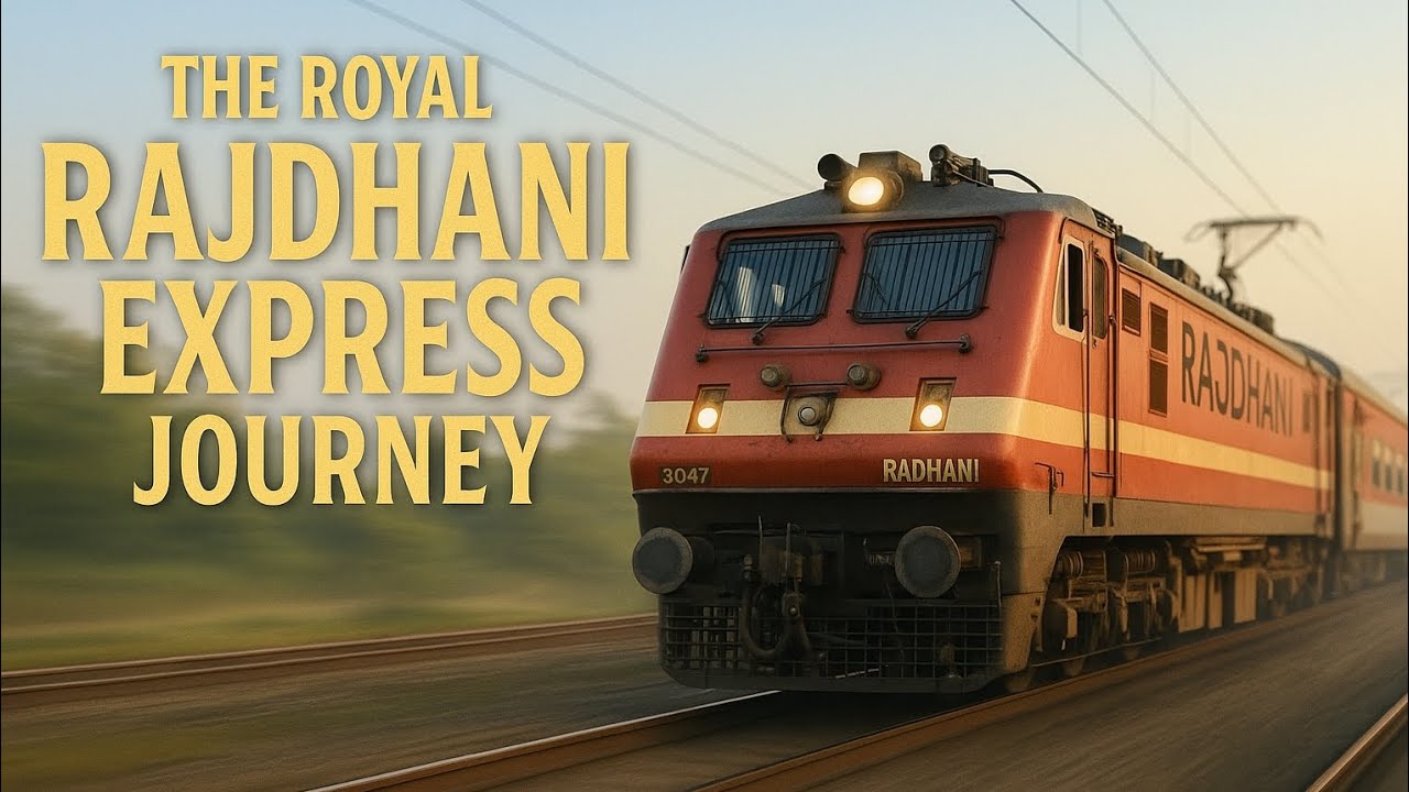 The Royal Ride New Delhi to Sealdah Rajdhani Express Train Running View ...