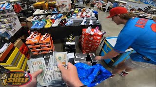 SPENDING $20K AT SNEAKERCON. GOT STUCK IN CHICAGO. TRIED TO BUY ALL HIS PAIRS. WON 99cent AUCTION!