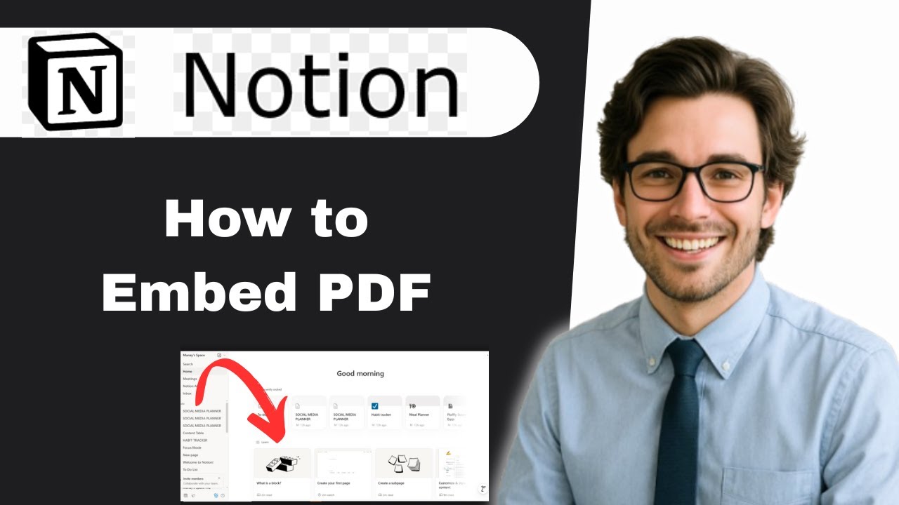 How to embed PDF in Notion (full guide) - YouTube