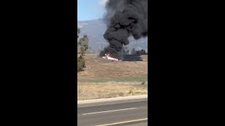 Officer and civilians rescue pilot from fiery plane crash in Santa Barbara