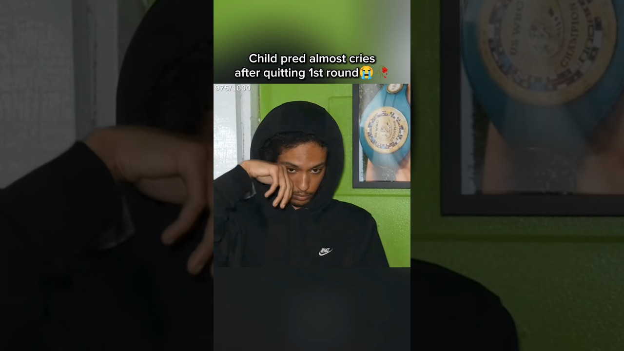 Pred almost cries after getting his ahh beat 😭🥀 #jidion #edpwatch #boxing #viral