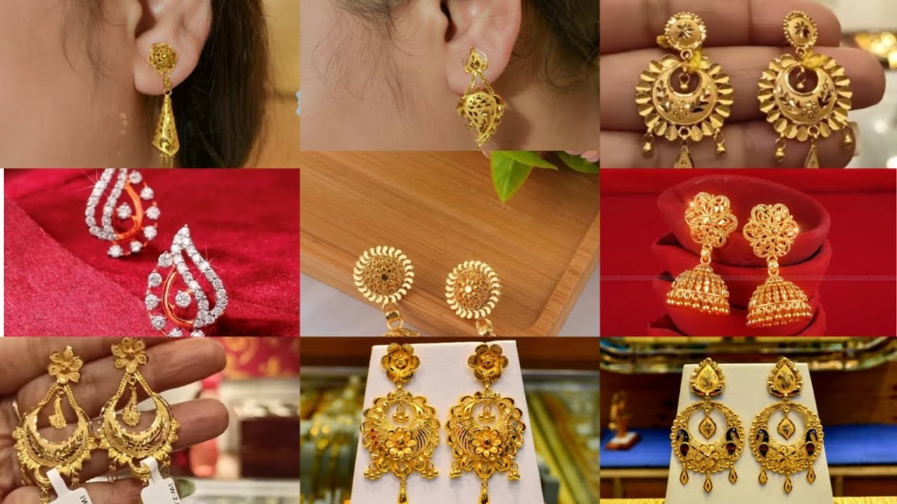 Chandhbalis | Gold earrings models, New gold jewellery designs, Gold  earrings designs