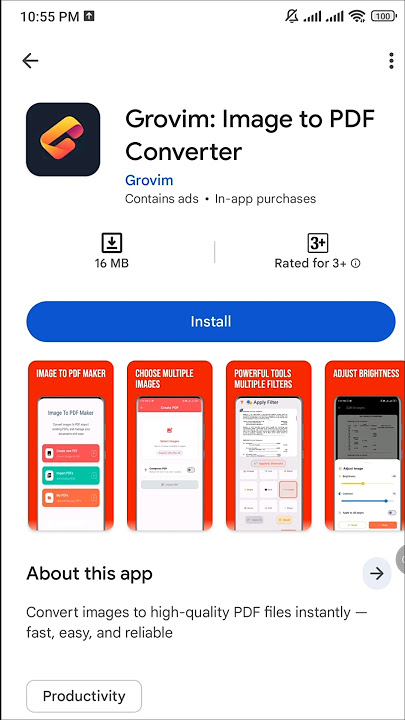 How to Convert Images to PDF 100% Free ( Android )