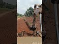 Road cutting seems easy if I handle the excavator.  #excavator #heavyequipment