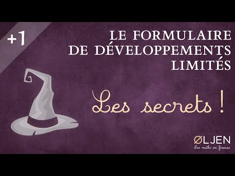 [UT#60] ? Le formulaire de développements limités