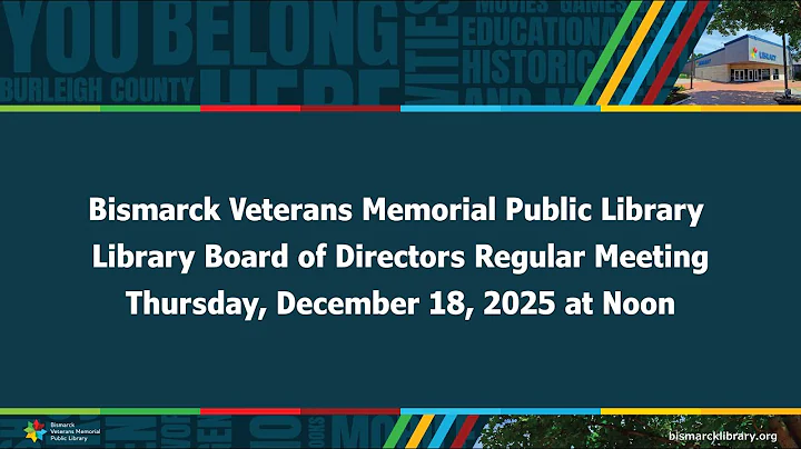 December 2025 Library Board of Directors Meeting