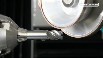 End Mill Production with Qg1 (Quinto g1) on Schneeberger CNC tool grinder