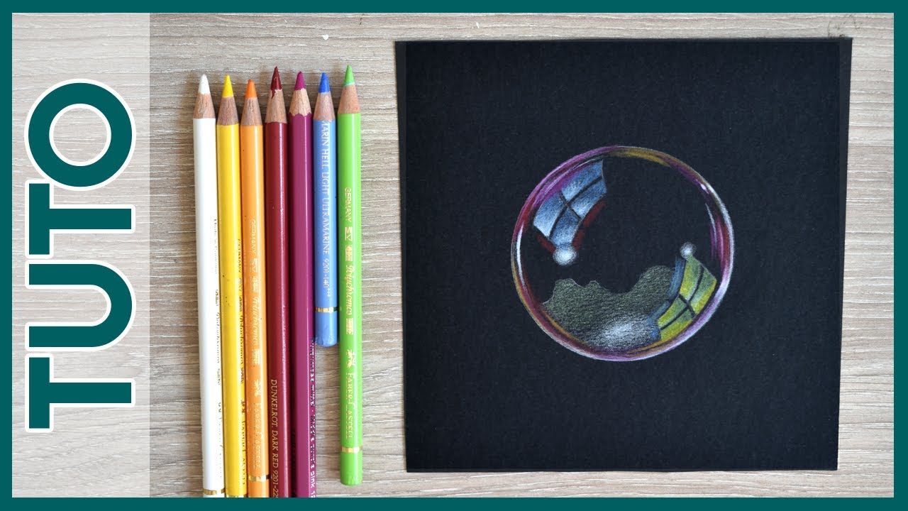 [Tuto 48] Dessiner une BULLE sur papier noir ! 🌈 - Close To Art - YouTube