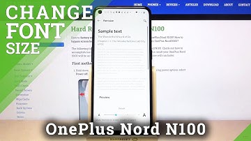 How to Set Up Preferable Text Size in OnePlus Nord N100 – Change Font Size