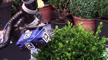 Automatic trimming of bushes with Computer Vision control