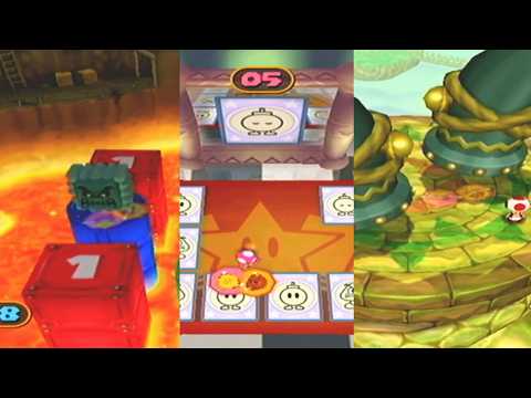 【flattened】MarioParty7 Peach and Daisy Squished Minigames ピーチ デイジー ミニゲーム 平面化