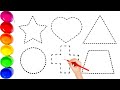 Shapes drawing for kids, Learn 2d shapes, colors for toddlers | Preschool Learning,Educational video